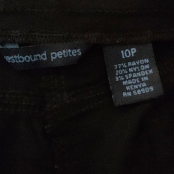 WESTBOUND PULL-ON BLK CAPRI - Picture 3 of 3